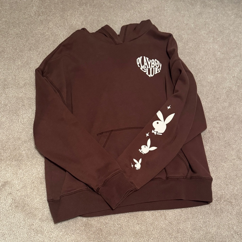 Pacsun PLAYBOY Chocolate Brown Hoodie